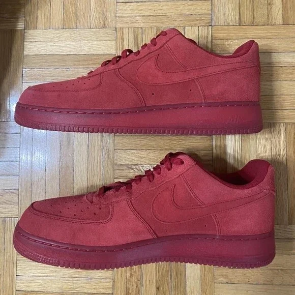 Size 15 red Suede gym red Air Force 1 Low